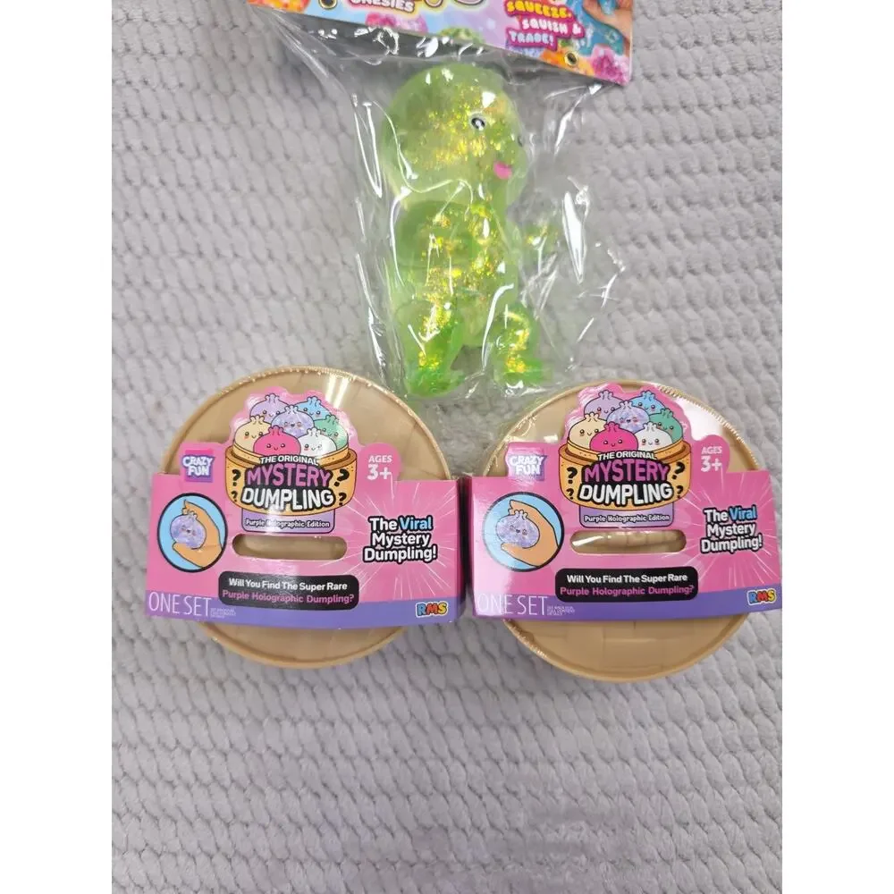 Mystery Dumpling Purple Holographic Lot Of 2 Viral Buns Sugar Swaps Babies RMS